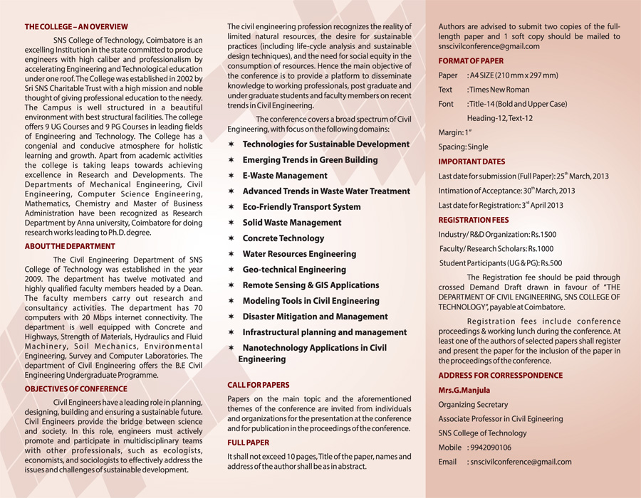 Brochure Front Page